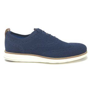 Cole Haan Blue Knit Oxfords